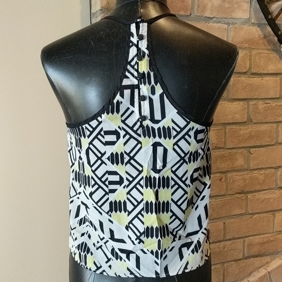Tribal Print- Mind Code Razor Back Tank Top - Picture 2 of 4